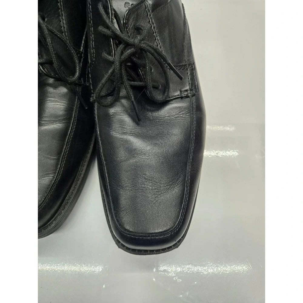 Rockport TruTech Mens Black Leather Square Toe Oxford Dress Shoes A13013 Size 15